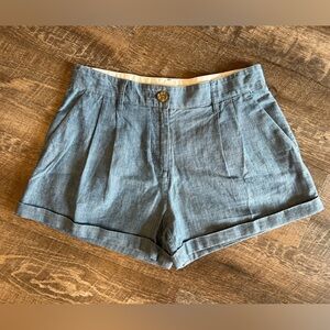 *NEW* J. Crew Factory Crewcuts Girls Chambray Shorts size 12 with pockets